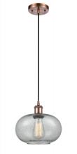  516-1P-AC-G247-LED - Gorham - 1 Light - 10 inch - Antique Copper - Cord hung - Mini Pendant