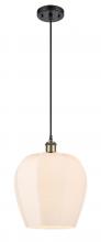  516-1P-BAB-G461-12-LED - Norfolk - 1 Light - 12 inch - Black Antique Brass - Cord hung - Mini Pendant