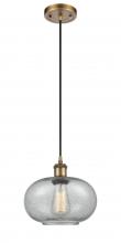  516-1P-BB-G247-LED - Gorham - 1 Light - 10 inch - Brushed Brass - Cord hung - Mini Pendant