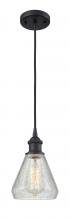  516-1P-BK-G275-LED - Conesus - 1 Light - 6 inch - Matte Black - Cord hung - Mini Pendant