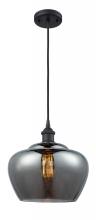  516-1P-BK-G93-L-LED - Fenton - 1 Light - 11 inch - Matte Black - Cord hung - Mini Pendant