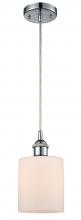  516-1P-PC-G111-LED - Cobbleskill - 1 Light - 5 inch - Polished Chrome - Cord hung - Mini Pendant