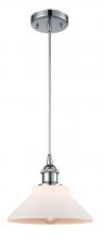  516-1P-PC-G131-LED - Orwell - 1 Light - 8 inch - Polished Chrome - Cord hung - Mini Pendant