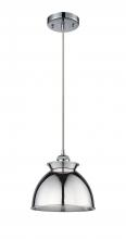  516-1P-PC-M14-PC - Adirondack - 1 Light - 8 inch - Polished Chrome - Cord hung - Mini Pendant