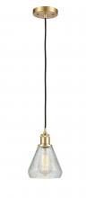  516-1P-SG-G275 - Conesus - 1 Light - 6 inch - Satin Gold - Cord hung - Mini Pendant