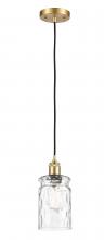  516-1P-SG-G352-LED - Candor - 1 Light - 5 inch - Satin Gold - Cord hung - Mini Pendant