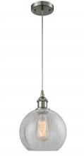  516-1P-SN-G125-LED - Athens - 1 Light - 8 inch - Brushed Satin Nickel - Cord hung - Mini Pendant