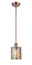  516-1S-AC-G116-LED - Cobbleskill - 1 Light - 5 inch - Antique Copper - Mini Pendant