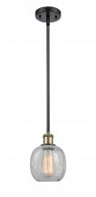  516-1S-BAB-G105-LED - Belfast - 1 Light - 6 inch - Black Antique Brass - Mini Pendant