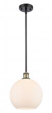  516-1S-BAB-G121-10-LED - Athens - 1 Light - 10 inch - Black Antique Brass - Mini Pendant