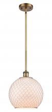 Innovations Lighting 516-1S-BB-G121-10CSN-LED - Farmhouse Chicken Wire - 1 Light - 10 inch - Brushed Brass - Mini Pendant