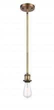  516-1S-BB-LED - Bare Bulb - 1 Light - 5 inch - Brushed Brass - Mini Pendant