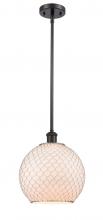  516-1S-OB-G121-10CSN-LED - Farmhouse Chicken Wire - 1 Light - 10 inch - Oil Rubbed Bronze - Mini Pendant