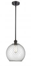 Innovations Lighting 516-1S-OB-G122-10CBK-LED - Farmhouse Chicken Wire - 1 Light - 10 inch - Oil Rubbed Bronze - Mini Pendant