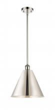  516-1S-PN-MBC-12-PN-LED - Berkshire - 1 Light - 12 inch - Polished Nickel - Pendant