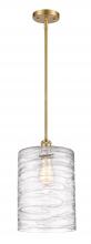  516-1S-SG-G1113-L - Cobbleskill - 1 Light - 9 inch - Satin Gold - Mini Pendant