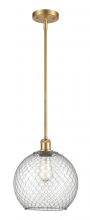 Innovations Lighting 516-1S-SG-G122-10CSN-LED - Farmhouse Chicken Wire - 1 Light - 10 inch - Satin Gold - Mini Pendant