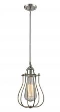  516-1S-SN-CE513-LED - Muselet - 1 Light - 6 inch - Brushed Satin Nickel - Mini Pendant