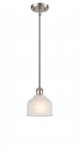  516-1S-SN-G411-LED - Dayton - 1 Light - 6 inch - Brushed Satin Nickel - Mini Pendant