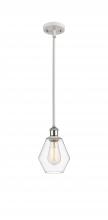  516-1S-WPC-G652-6 - Cindyrella - 1 Light - 6 inch - White Polished Chrome - Mini Pendant