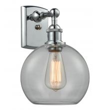  516-1W-PC-G122 - Athens - 1 Light - 8 inch - Polished Chrome - Sconce