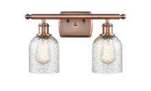  516-2W-AC-G259-LED - Caledonia - 2 Light - 15 inch - Antique Copper - Bath Vanity Light