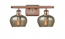  516-2W-AC-G96-LED - Fenton - 2 Light - 17 inch - Antique Copper - Bath Vanity Light