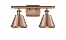  516-2W-AC-M8-LED - Smithfield - 2 Light - 17 inch - Antique Copper - Bath Vanity Light