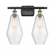  516-2W-BAB-G654-7 - Cindyrella - 2 Light - 17 inch - Black Antique Brass - Bath Vanity Light