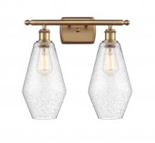  516-2W-BB-G654-7 - Cindyrella - 2 Light - 17 inch - Brushed Brass - Bath Vanity Light