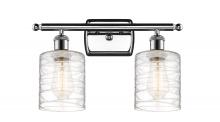  516-2W-PC-G1113-LED - Cobbleskill - 2 Light - 15 inch - Polished Chrome - Bath Vanity Light