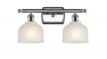  516-2W-PC-G411-LED - Dayton - 2 Light - 16 inch - Polished Chrome - Bath Vanity Light