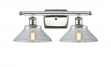  516-2W-PN-G132-LED - Orwell - 2 Light - 18 inch - Polished Nickel - Bath Vanity Light