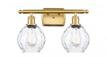  516-2W-SG-G362 - Waverly - 2 Light - 16 inch - Satin Gold - Bath Vanity Light