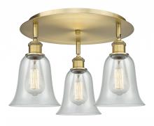  516-3C-BB-G2812 - Hanover - 3 Light - 18 inch - Brushed Brass - Flush Mount