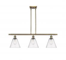  516-3I-AB-GBC-84-LED - Berkshire - 3 Light - 36 inch - Antique Brass - Cord hung - Island Light