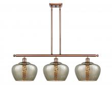  516-3I-AC-G96-L-LED - Fenton - 3 Light - 38 inch - Antique Copper - Cord hung - Island Light