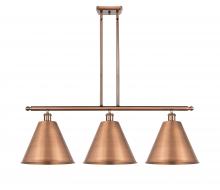  516-3I-AC-MBC-12-AC-LED - Berkshire - 3 Light - 39 inch - Antique Copper - Cord hung - Island Light