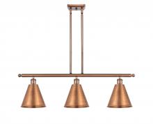  516-3I-AC-MBC-8-AC-LED - Berkshire - 3 Light - 36 inch - Antique Copper - Cord hung - Island Light