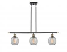  516-3I-BAB-G105-LED - Belfast - 3 Light - 36 inch - Black Antique Brass - Cord hung - Island Light