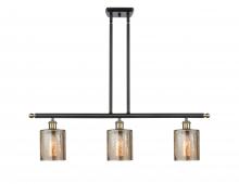  516-3I-BAB-G116 - Cobbleskill - 3 Light - 36 inch - Black Antique Brass - Cord hung - Island Light