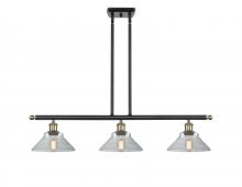  516-3I-BAB-G132-LED - Orwell - 3 Light - 36 inch - Black Antique Brass - Cord hung - Island Light