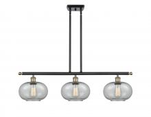  516-3I-BAB-G247 - Gorham - 3 Light - 36 inch - Black Antique Brass - Cord hung - Island Light