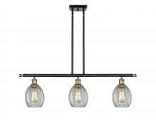  516-3I-BAB-G82-LED - Eaton - 3 Light - 36 inch - Black Antique Brass - Cord hung - Island Light