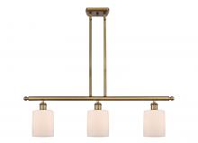  516-3I-BB-G111 - Cobbleskill - 3 Light - 36 inch - Brushed Brass - Cord hung - Island Light