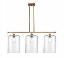  516-3I-BB-G112-L - Cobbleskill - 3 Light - 36 inch - Brushed Brass - Cord hung - Island Light