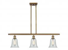  516-3I-BB-G2812-LED - Hanover - 3 Light - 36 inch - Brushed Brass - Cord hung - Island Light