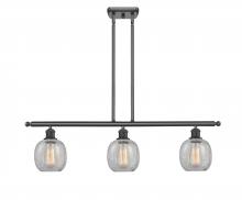  516-3I-BK-G105-LED - Belfast - 3 Light - 36 inch - Matte Black - Cord hung - Island Light