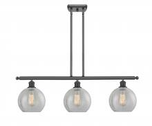  516-3I-BK-G125 - Athens - 3 Light - 36 inch - Matte Black - Cord hung - Island Light