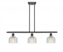  516-3I-BK-G412 - Dayton - 3 Light - 36 inch - Matte Black - Cord hung - Island Light